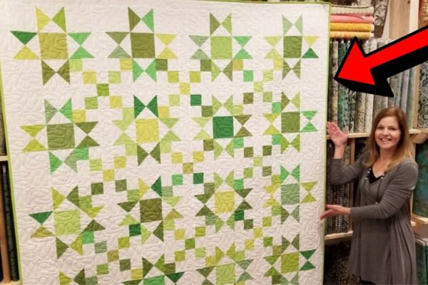 Finished Stars & 4 Patches Quilt (with Free Pattern), a completed DIY project