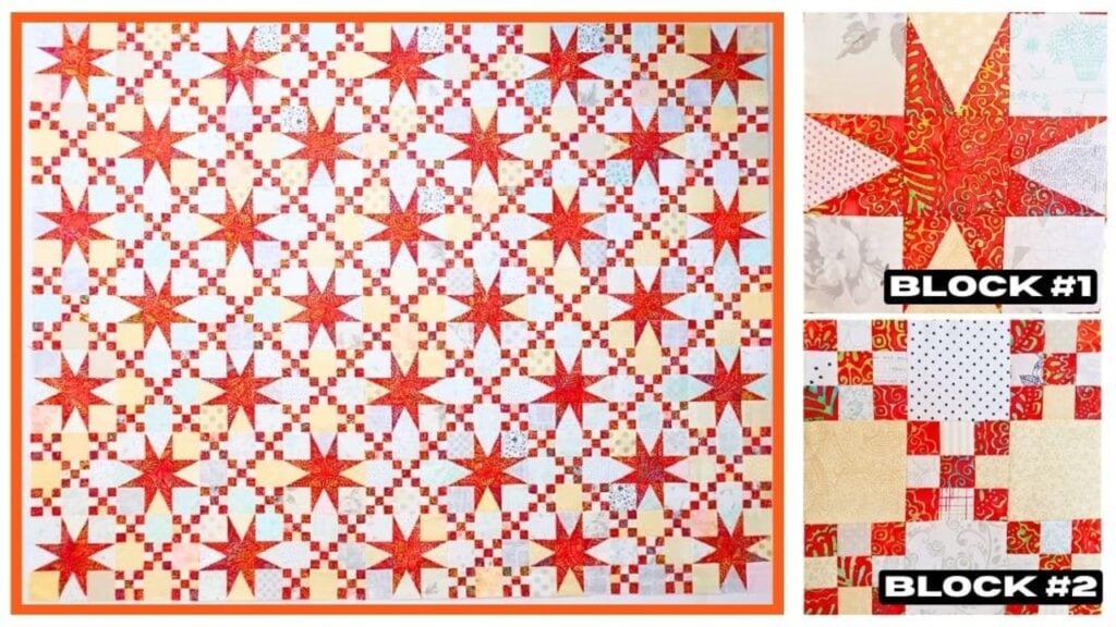 Finished Easy Star Rings Quilt (with Free Pattern), a completed DIY project