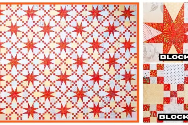 Finished Easy Star Rings Quilt (with Free Pattern), a completed DIY project
