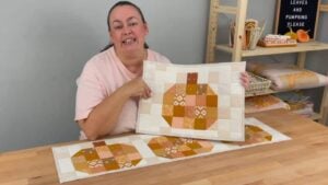 Finished a Quilted Pumpkin Table Runner, a completed DIY project