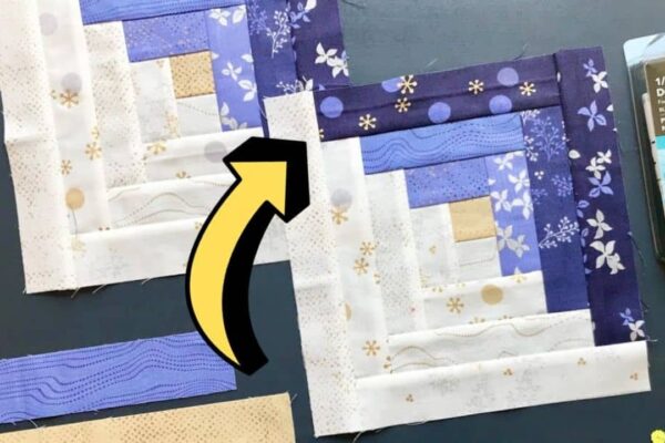 Finished Tips for Sewing Perfect Log Cabin Blocks, a completed DIY project