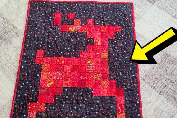 Finished Easy Reindeer Quilt, a completed DIY project