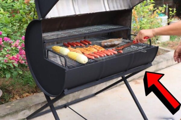 Finished How to Build a DIY BBQ Grill w/ an Old Iron Drum, a completed DIY project