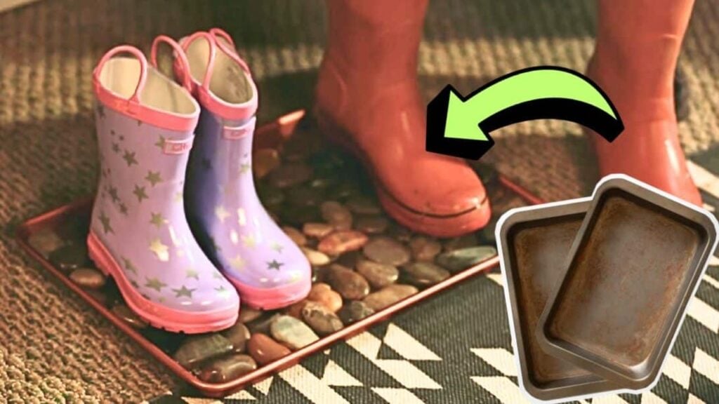 Finished Easy Repurposed DIY Boot Tray, a completed DIY project