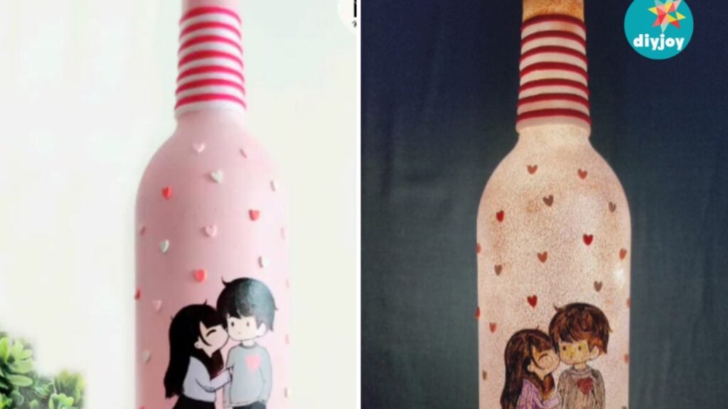 Finished Super Easy & Simple DIY Painted Bottle Gift, a completed DIY project