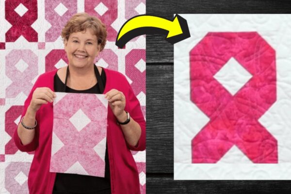 Finished Easy Ribbon Quilt for Beginners, a completed DIY project