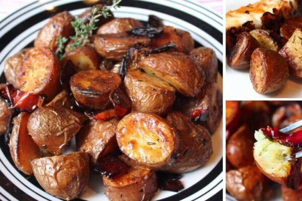 Easy Melt-in-Your-Mouth Roasted Red Potatoes, homemade and freshly served