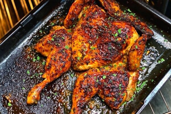 Easy Roasted Whole Chicken, homemade and freshly served