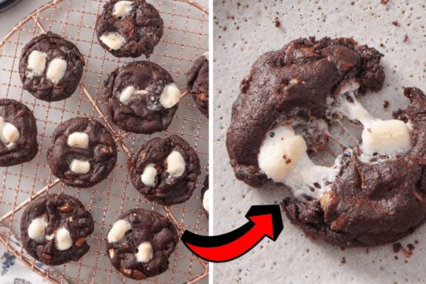 Easy 20-Minute Rocky Road Cookies, homemade and freshly served