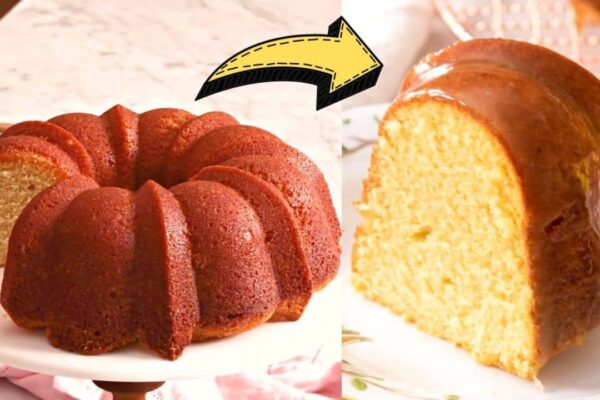 Melt-In-Your-Mouth Rum Bundt Cake, homemade and freshly served