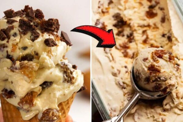 Easy Rum Raisin Ice Cream, homemade and freshly served
