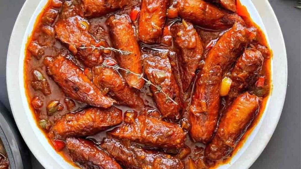 Easy Sausage Stew, homemade and freshly served