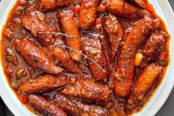Easy Sausage Stew, homemade and freshly served