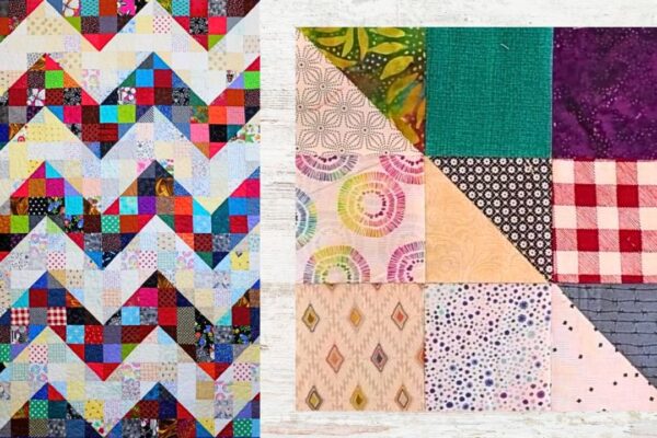 Finished Easy Shaded Nine Patch Scrap Quilt, a completed DIY project