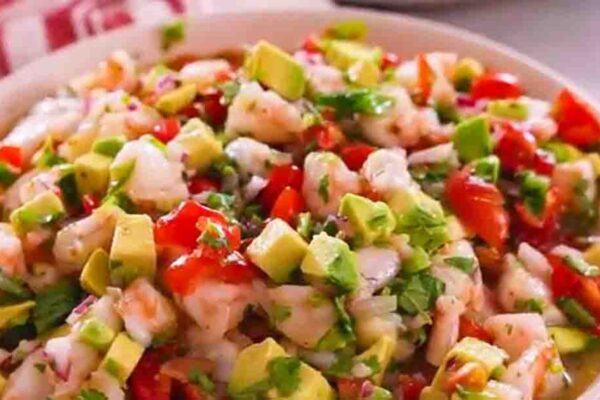 Easy Shrimp Ceviche, homemade and freshly served
