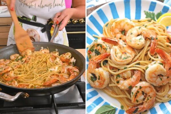 Easy 20-Minute Shrimp Scampi, homemade and freshly served