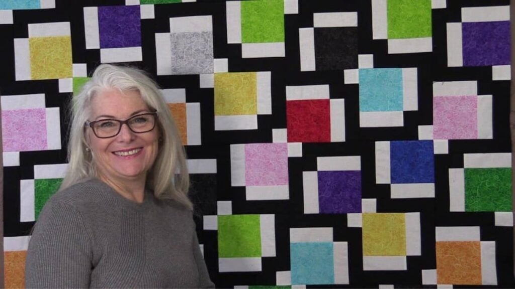 Finished Beginner-Friendly Simon Quilt Block, a completed DIY project