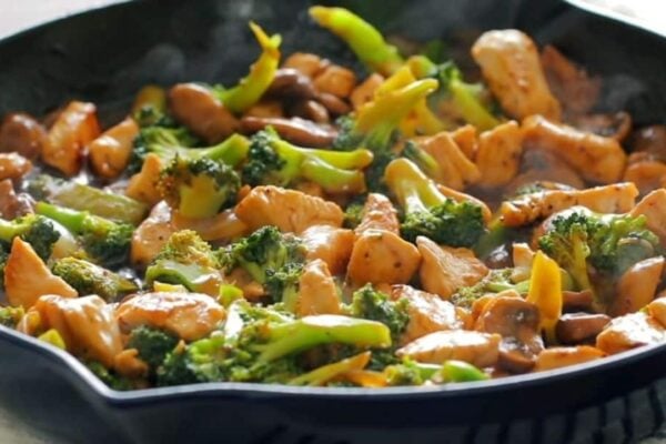 30-Minute Skillet Chicken & Broccoli, homemade and freshly served