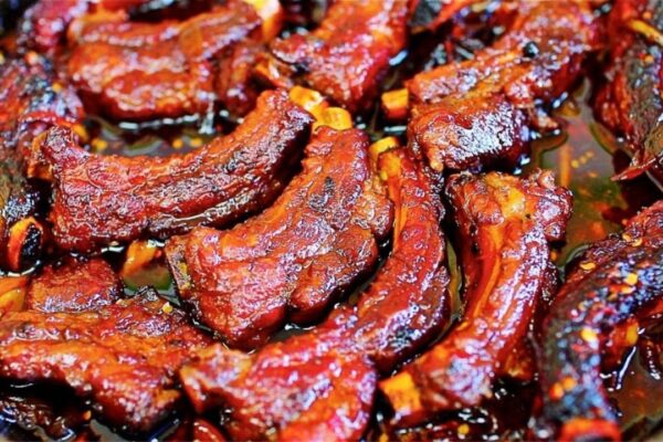 Easy Melt-in-Your-Mouth Honey Glazed Pork Rib Skillet, homemade and freshly served