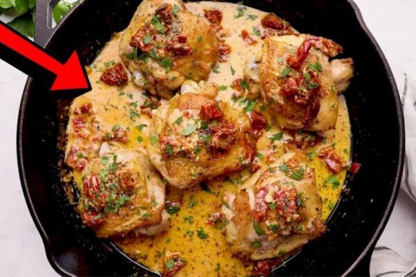 Easy Skillet Marry Me Chicken, homemade and freshly served