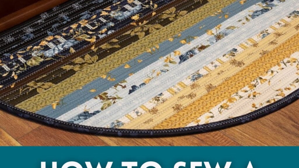 How to Sew a Slice Rug Using 1 Jelly Roll, homemade and freshly served