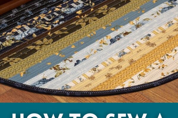 How to Sew a Slice Rug Using 1 Jelly Roll, homemade and freshly served