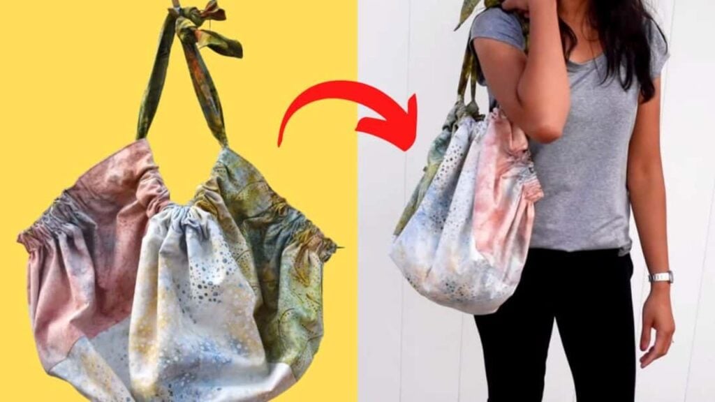 Finished Easy Slouchy Boho Bag, a completed DIY project