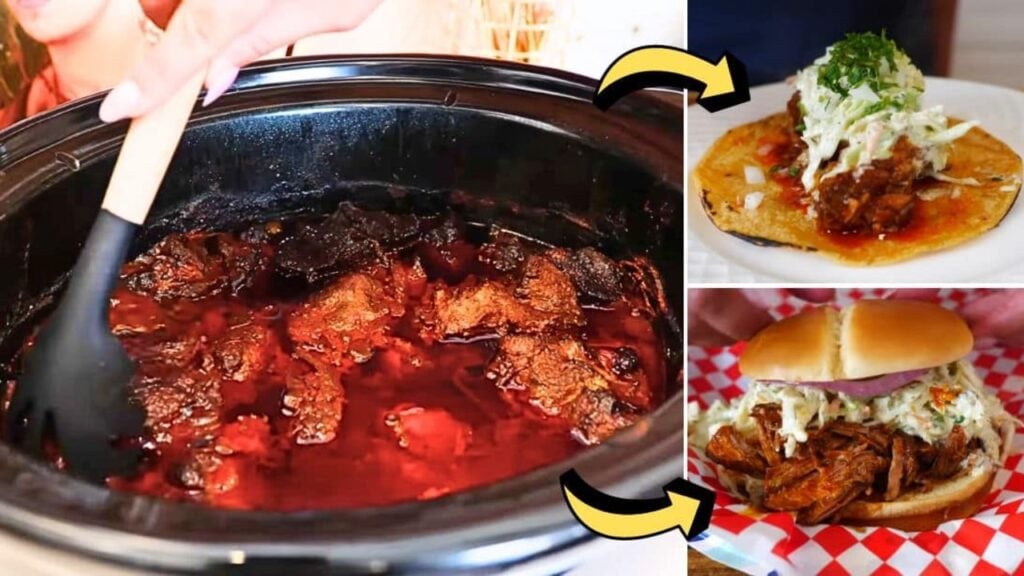 Easy Fall-Off-The-Bone Slow Cooker BBQ Pork, homemade and freshly served