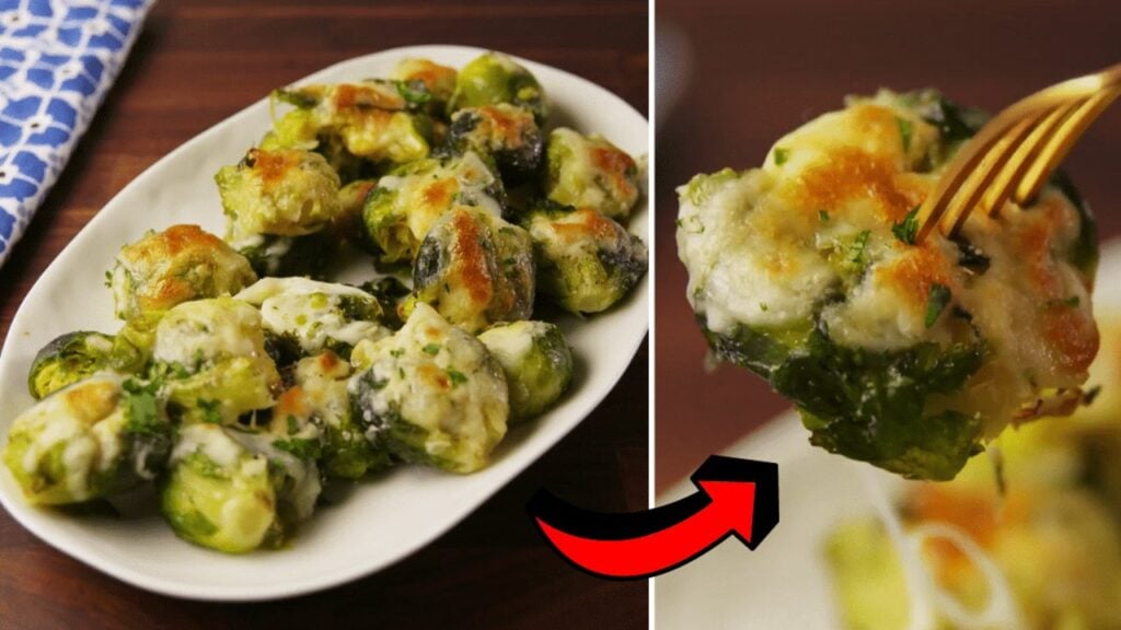 Easy Smashed Brussels Sprouts, homemade and freshly served