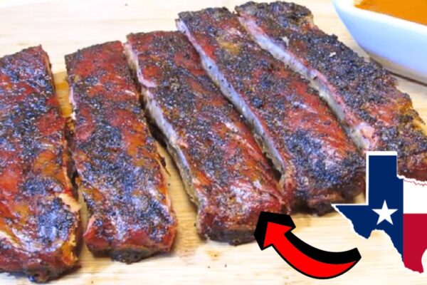 Easy Texas-Style Smoked Spare Ribs, homemade and freshly served