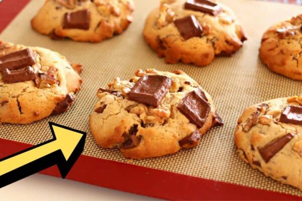 Soft & Fudgy Chocolate Chip Cookies, homemade and freshly served