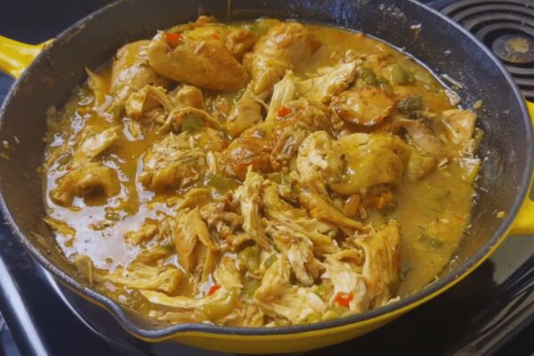 Grandma's Southern Chicken Stew, homemade and freshly served