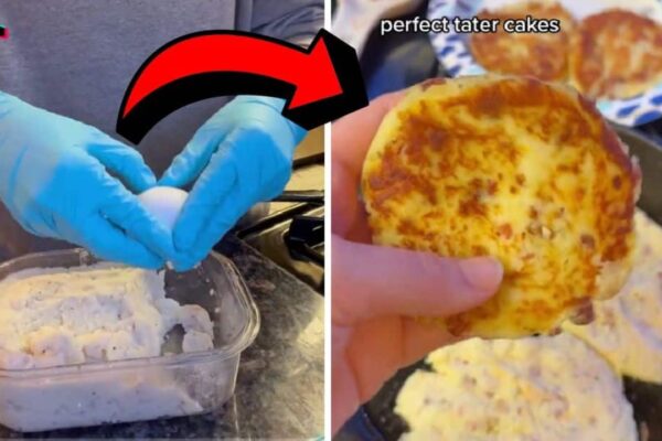 Easy Southern Leftover Tater Cakes, homemade and freshly served