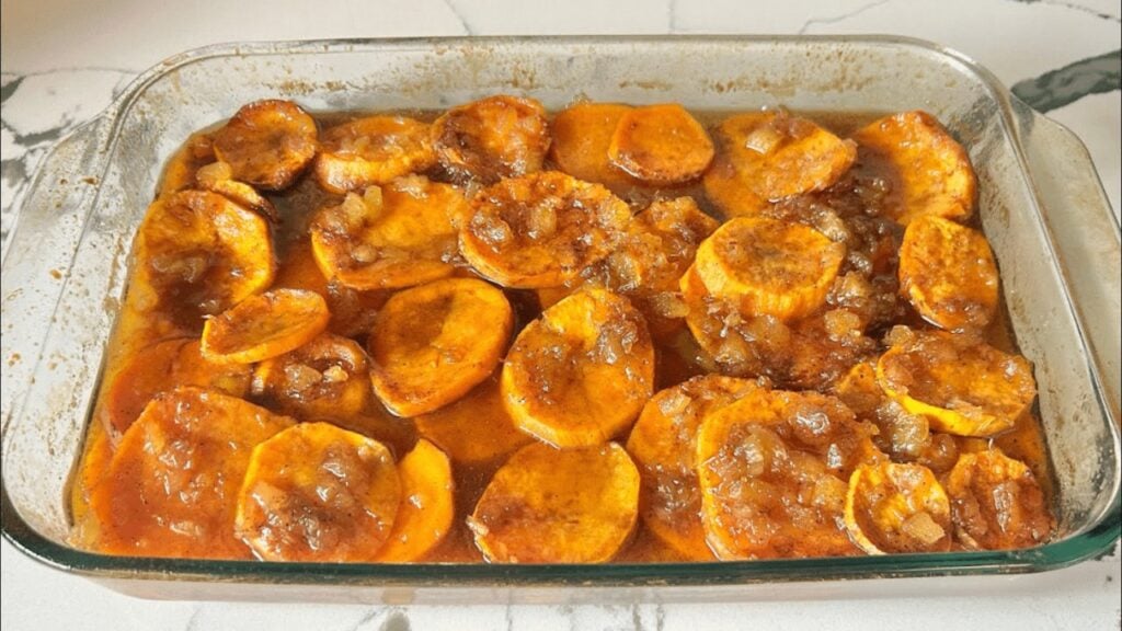 Easy Southern Candied Yams w/Pineapple, homemade and freshly served