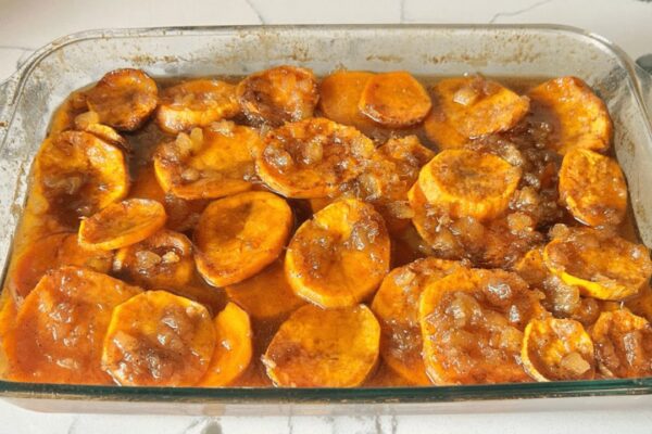 Easy Southern Candied Yams w/Pineapple, homemade and freshly served