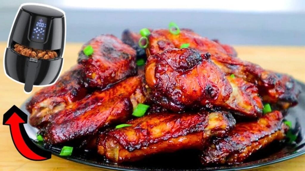 Easy Air-Fried Soy Sauce Chicken Wings, homemade and freshly served