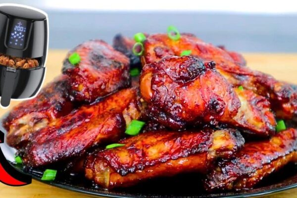 Easy Air-Fried Soy Sauce Chicken Wings, homemade and freshly served