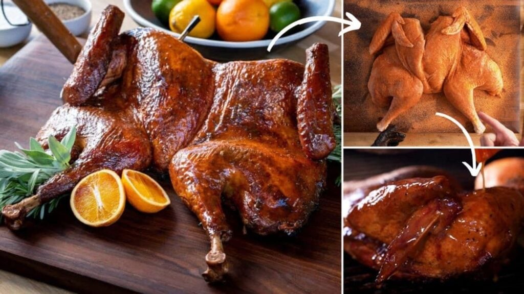 Juicy & Savory Spatchcocked Smoked Turkey, homemade and freshly served