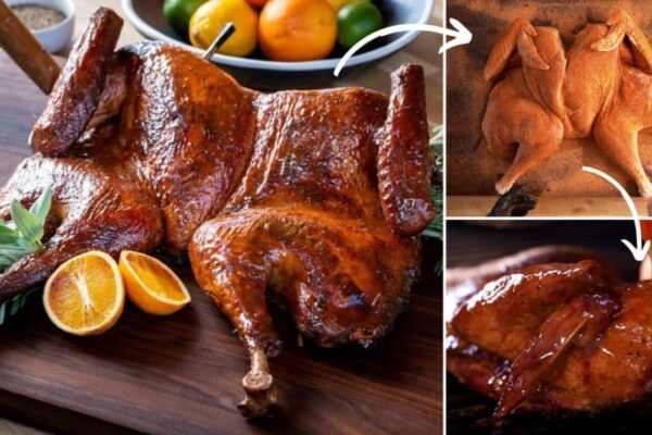 Juicy & Savory Spatchcocked Smoked Turkey, homemade and freshly served