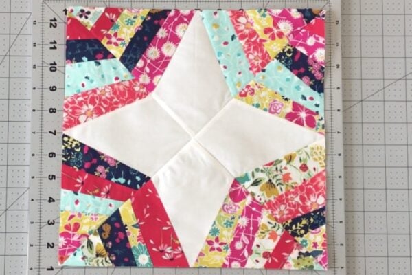 Finished a Spiderweb Quilt Block, a completed DIY project