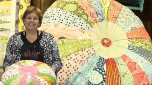 Finished Easy Sprocket Pillow, a completed DIY project