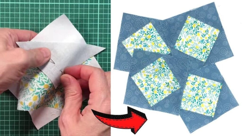 Finished Easy Square in a Square Quilt Block (4 Easy Methods), a completed DIY project