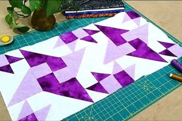 Finished Easy Star Quilt Pattern, a completed DIY project
