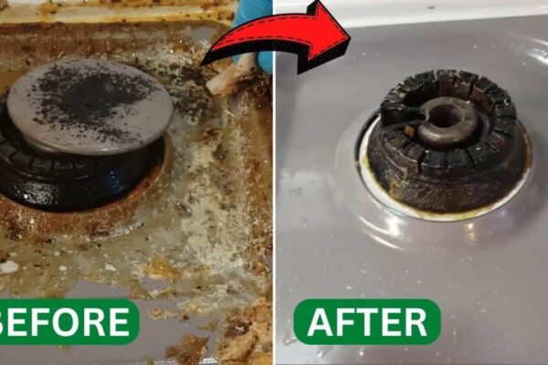 How to Clean Stove with Over a Decade of Grease Build Up