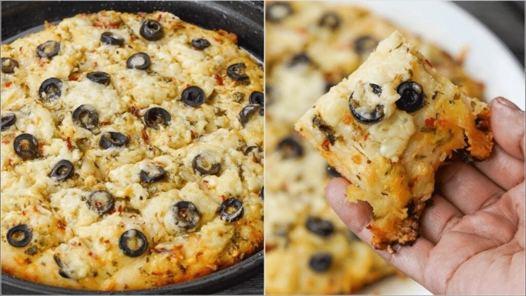 Easy Stovetop Garlic Cheese Bread, homemade and freshly served