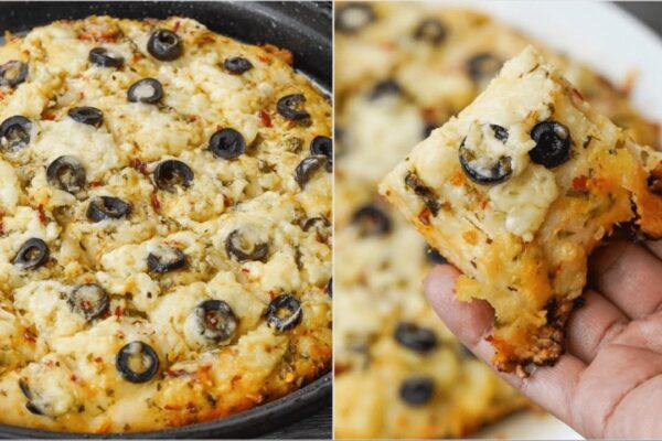 Easy Stovetop Garlic Cheese Bread, homemade and freshly served