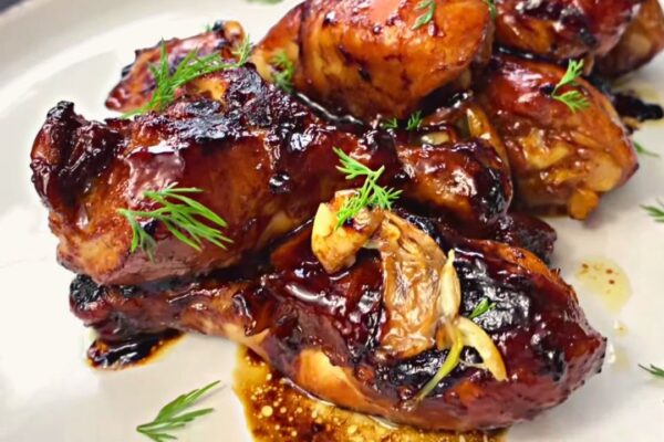 Easy Stovetop Honey Garlic Chicken, homemade and freshly served