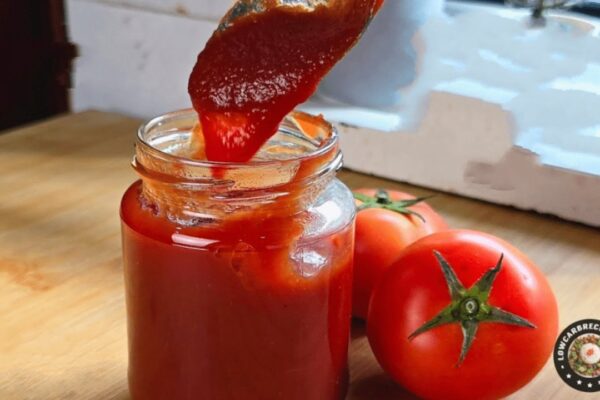 Homemade Sugar-Free Ketchup, homemade and freshly served