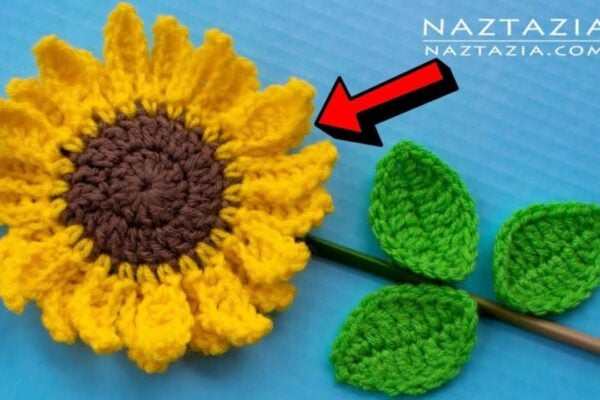 Finished Easy Sunflower Crochet, a completed DIY project