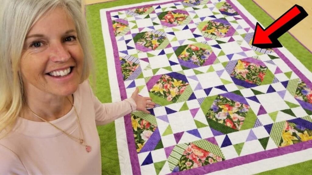 Finished Super Poppin Tropics Quilt, a completed DIY project